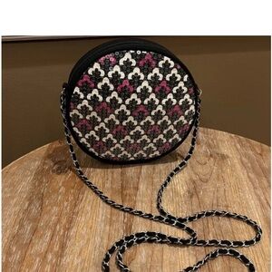 Vera Bradley Black and Pink Patterned Bag